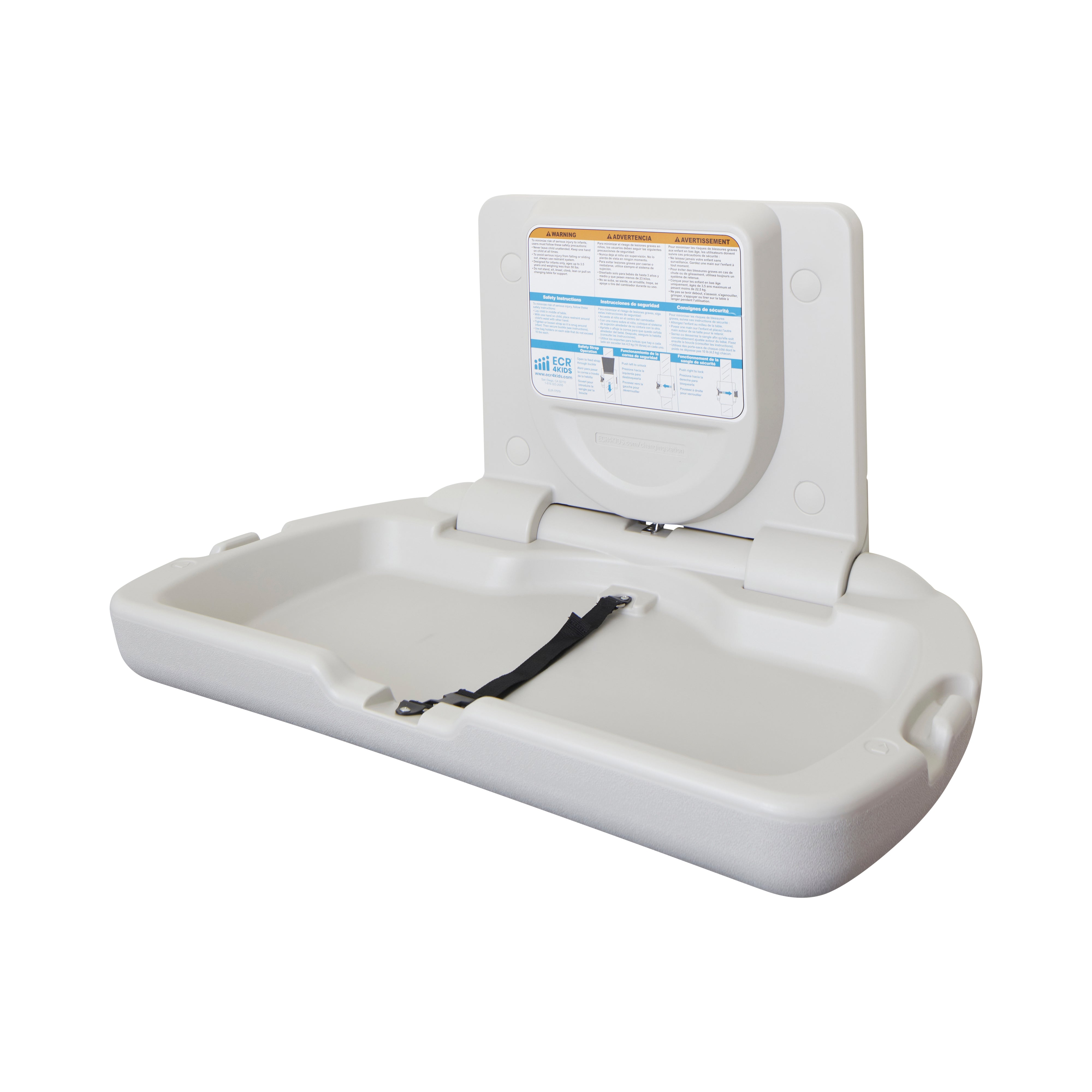 Ecr4kids wall mounted 2025 baby changing station