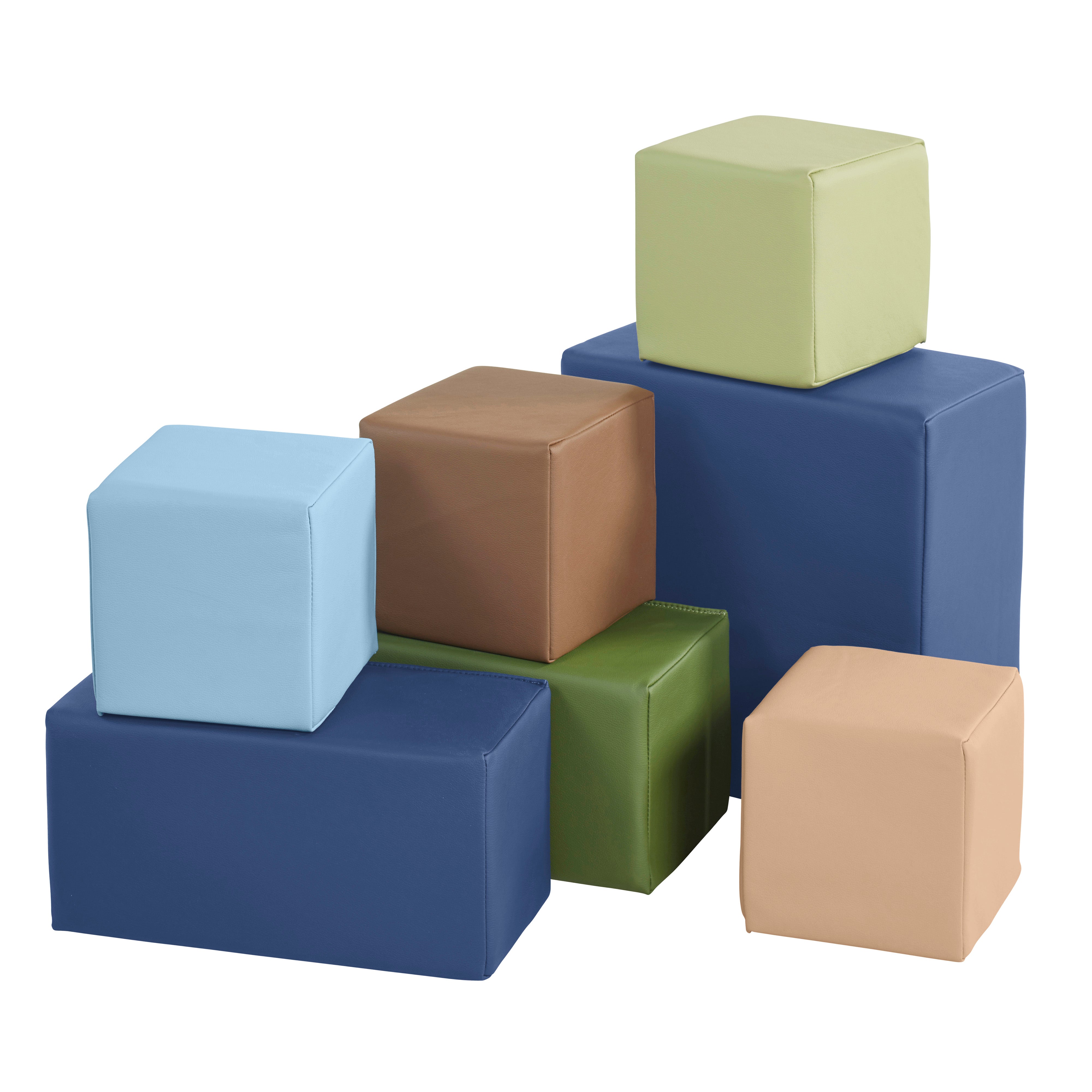 Blue foam building blocks on sale