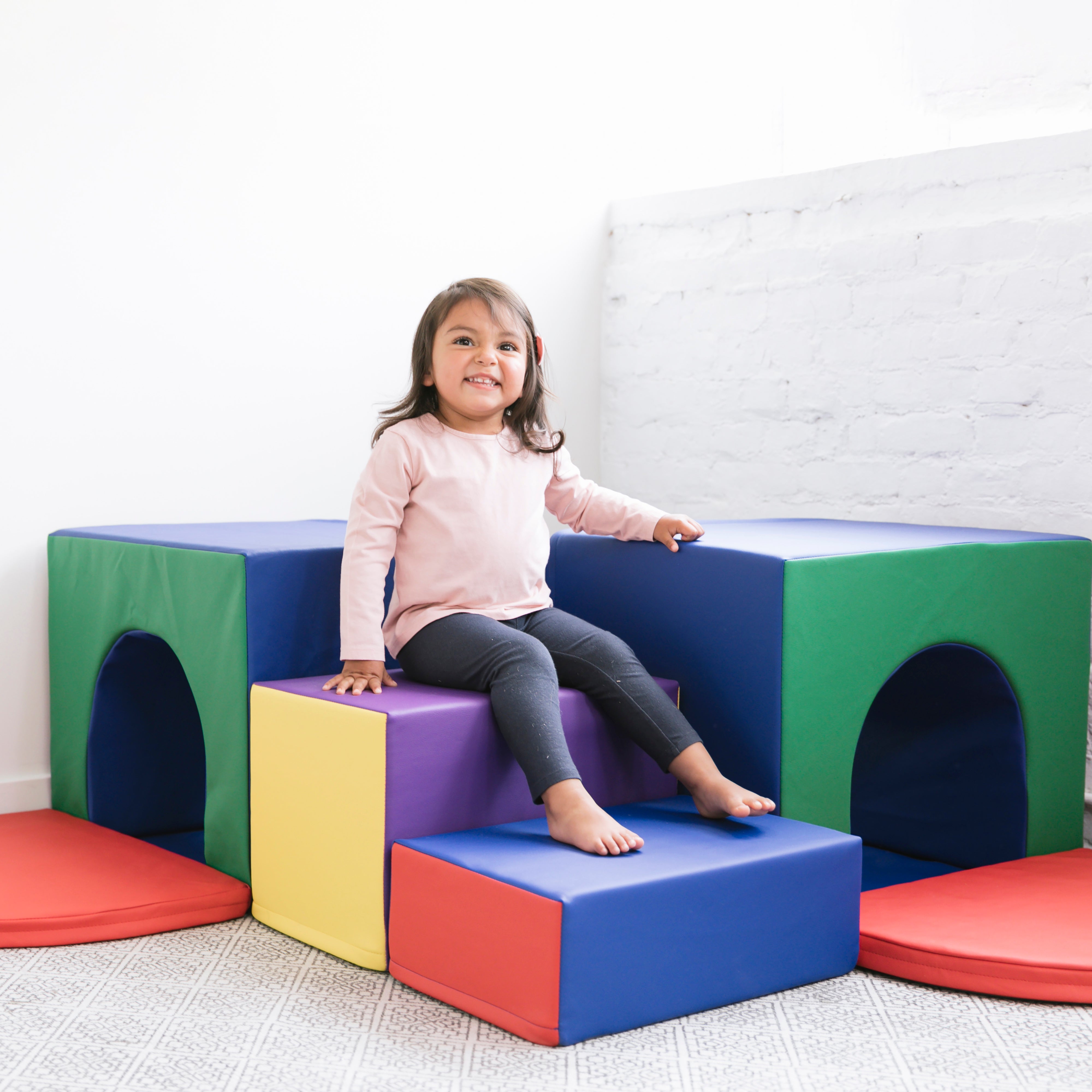 Corner Tunnel Maze Climber, Toddler Playset, 7-Piece