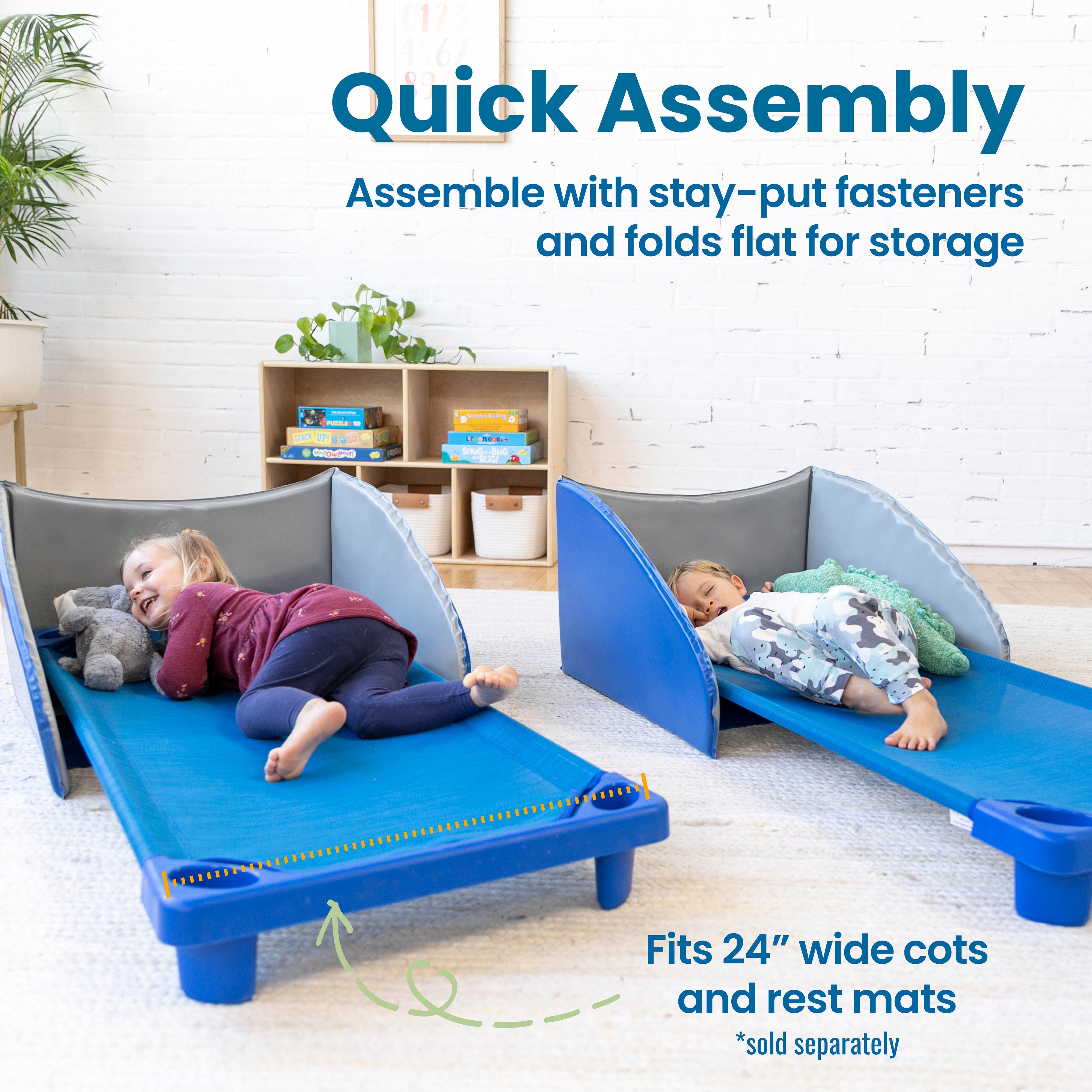 Naptime Privacy Partition for Cots and Rest Mats, 5-Pack