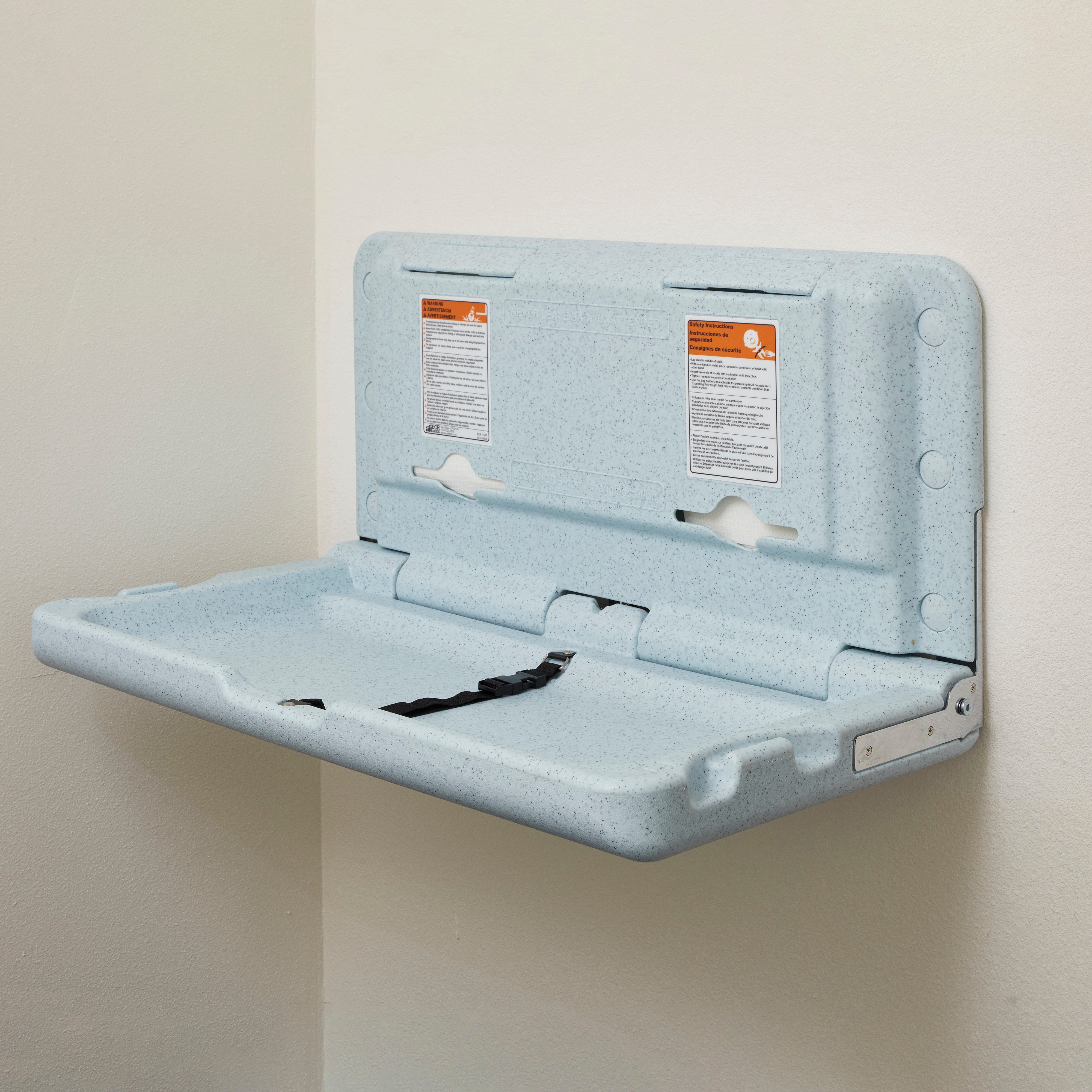 Baby changing table horizontal wall mounted on sale