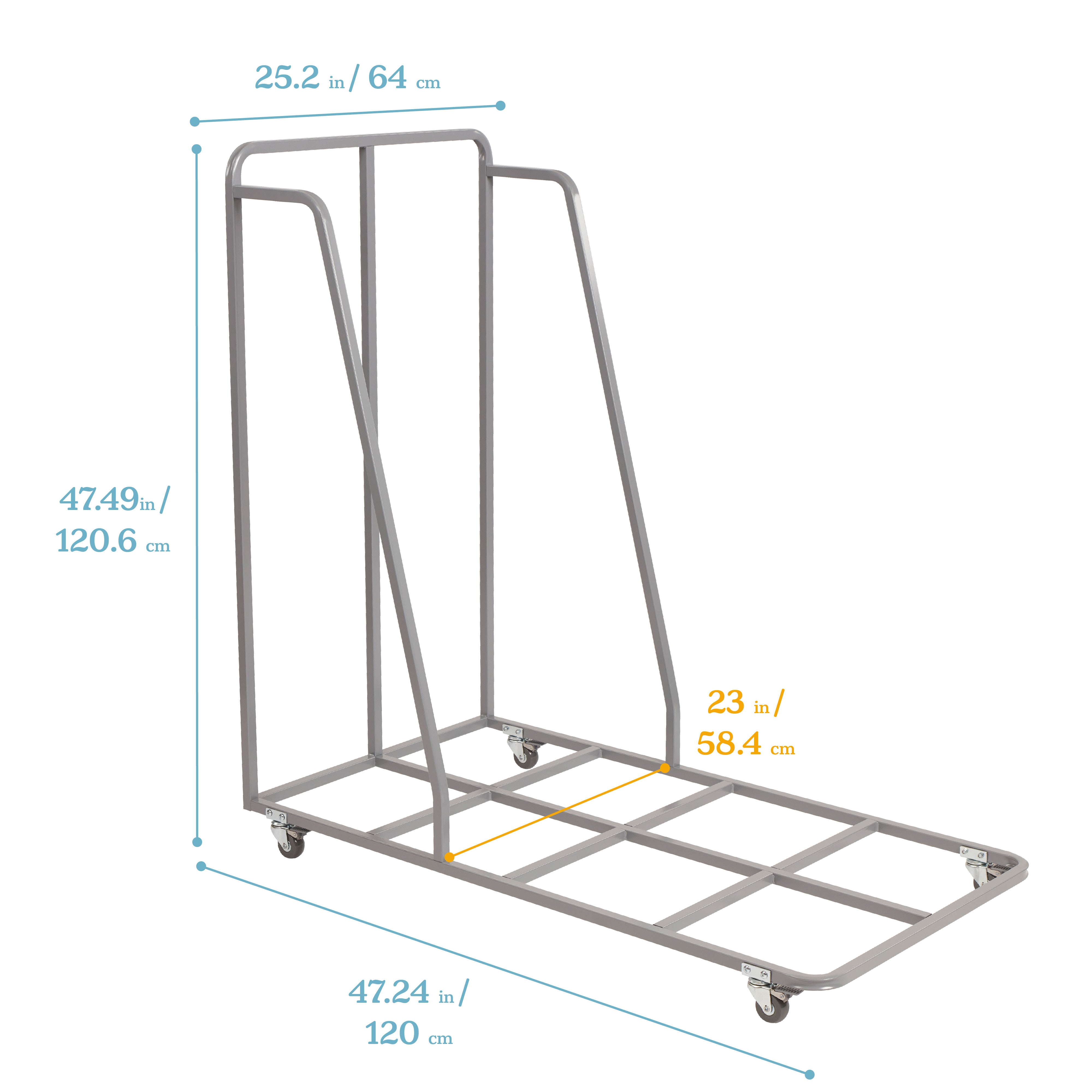 Rest Mat Trolley, Storage Cart - Grey