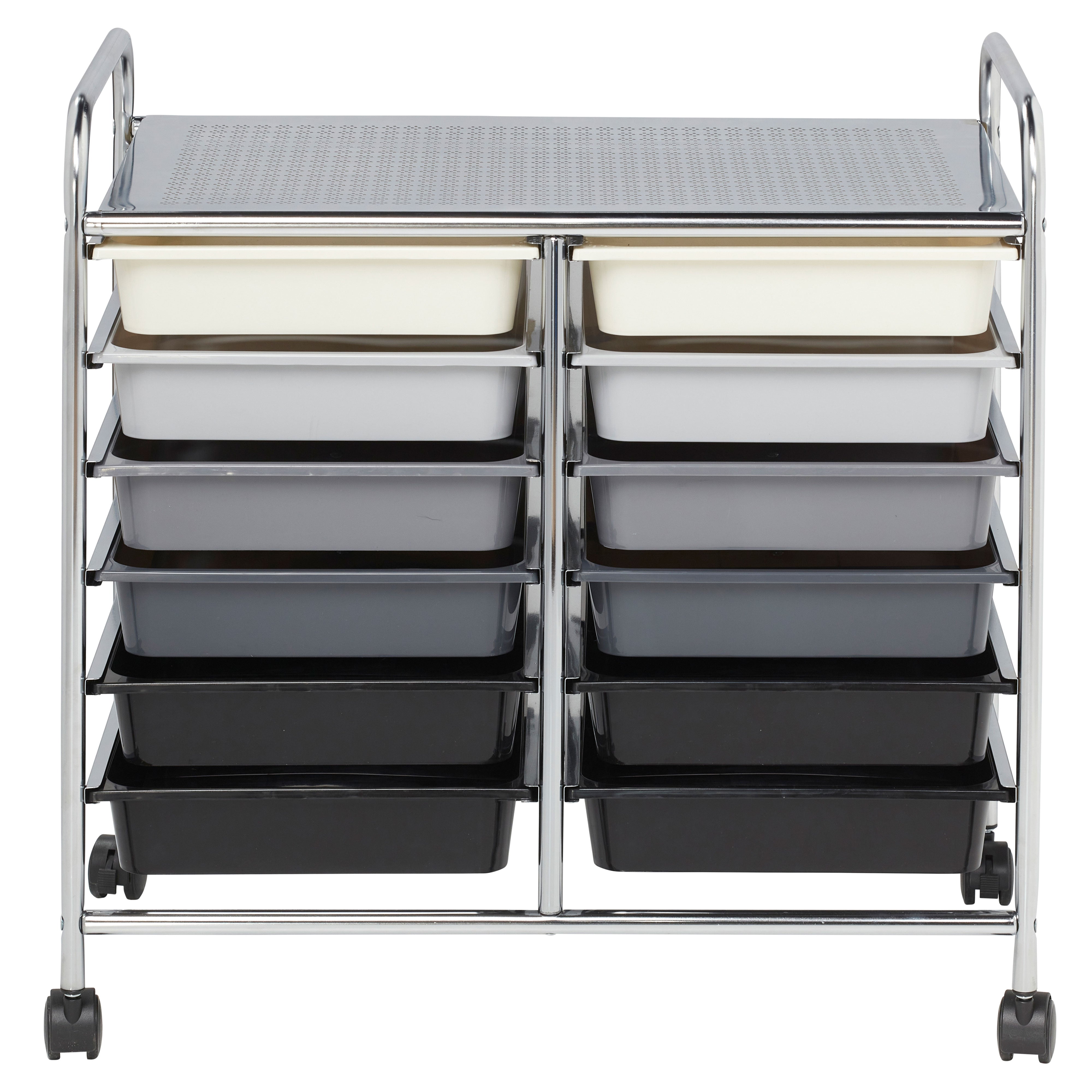 12-Drawer Mobile Organizer, Storage Cart