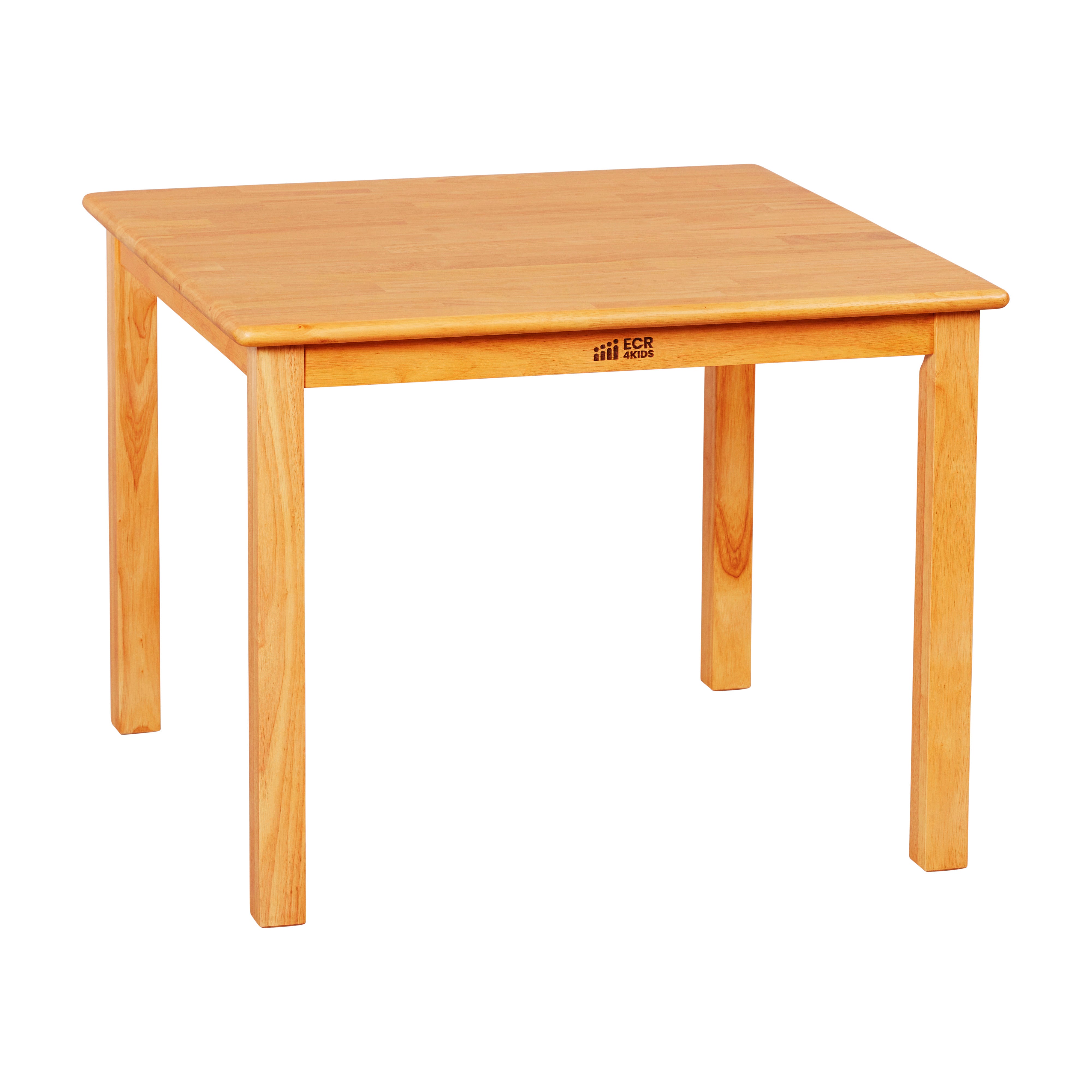 30in Square Hardwood Table with 22in Legs, Kids Furniture