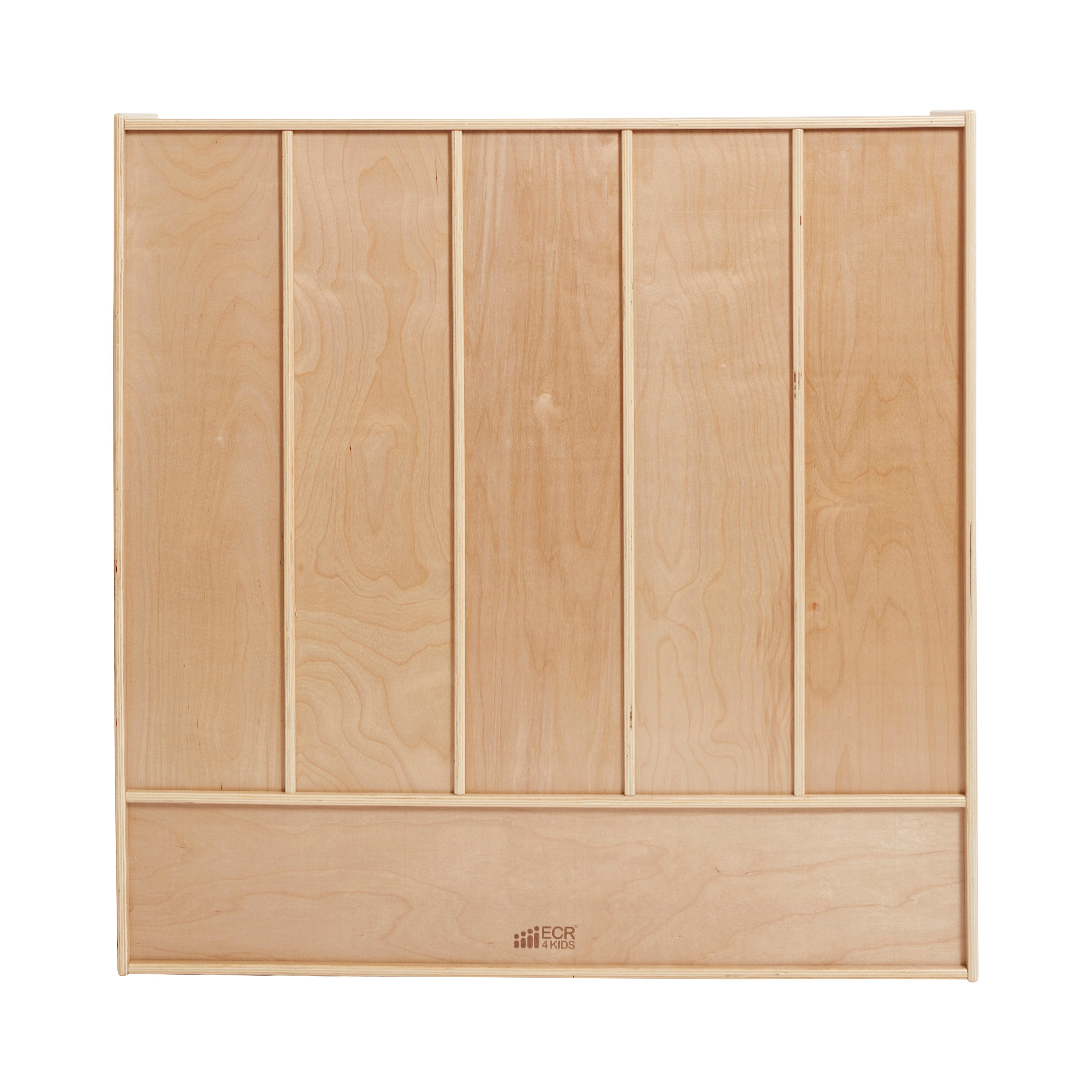 Streamline 5-Section Coat Locker with Scoop Front Storage Bins, Natural, Classroom Furniture