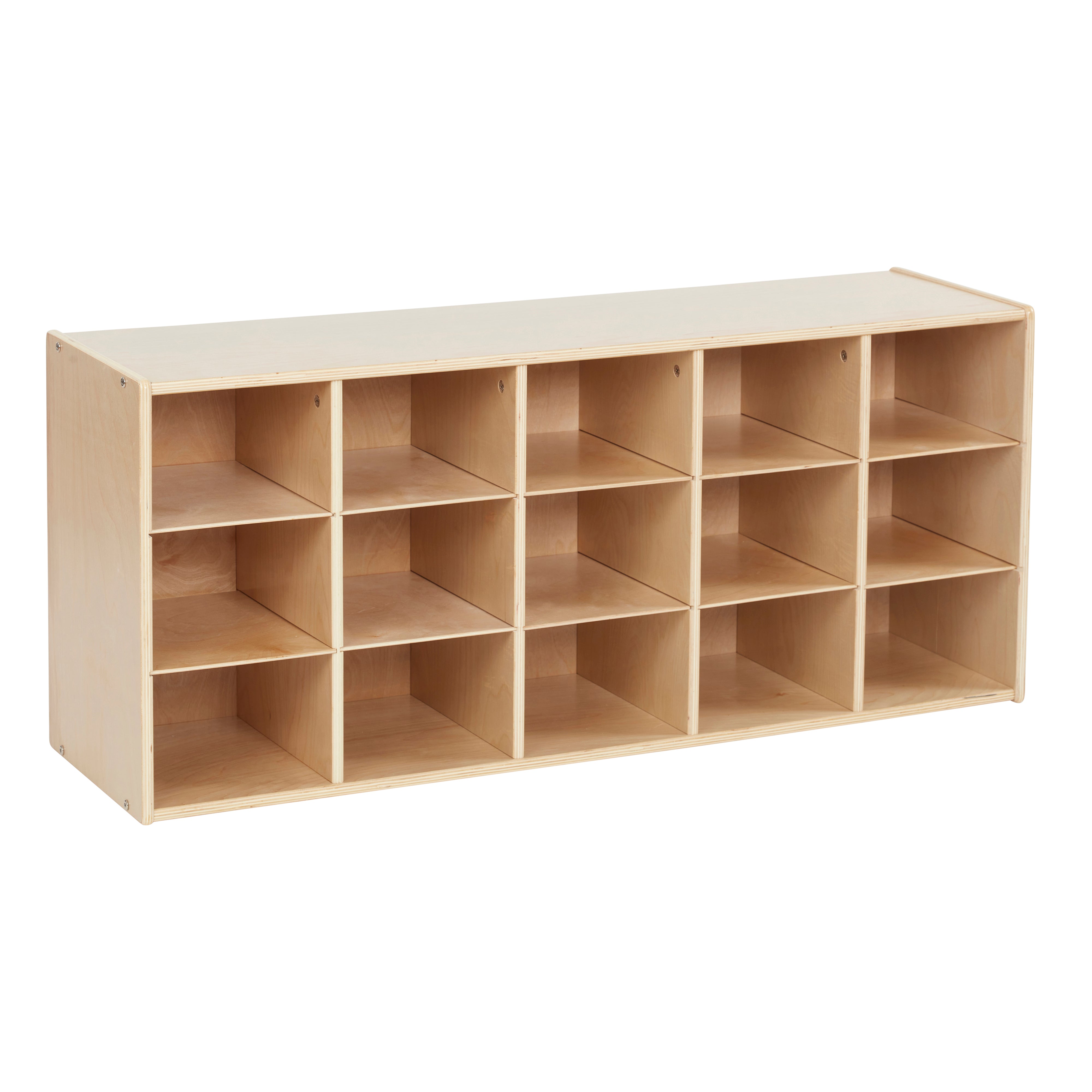 Streamline 15 Cubby Tray Storage Cabinet, 3x5, Classroom Furniture