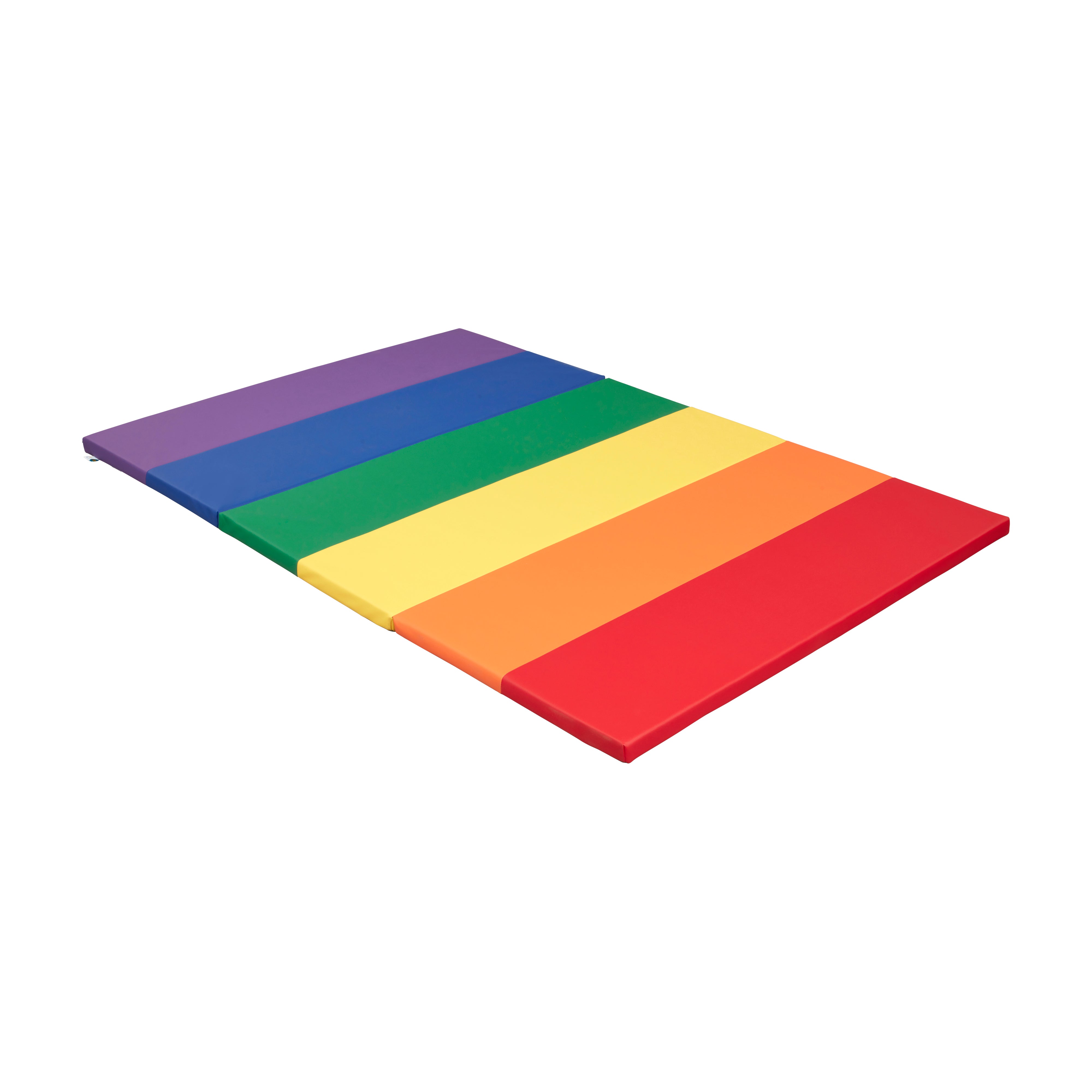 6-Section Rainbow Runway Tumbling Mat, Folding Playmat, 1-Pack