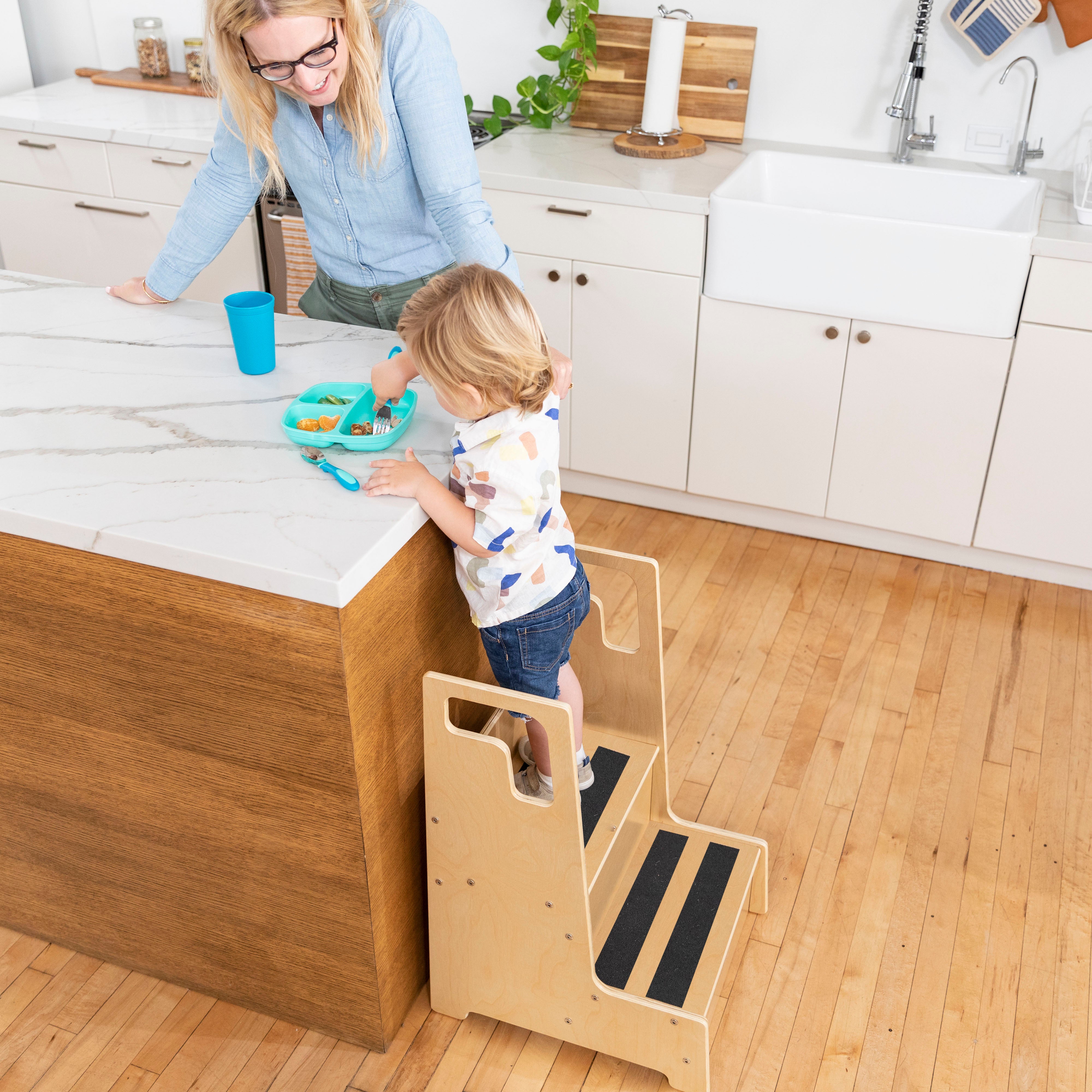 Reach Up Step Stool with Handles Kids Furniture