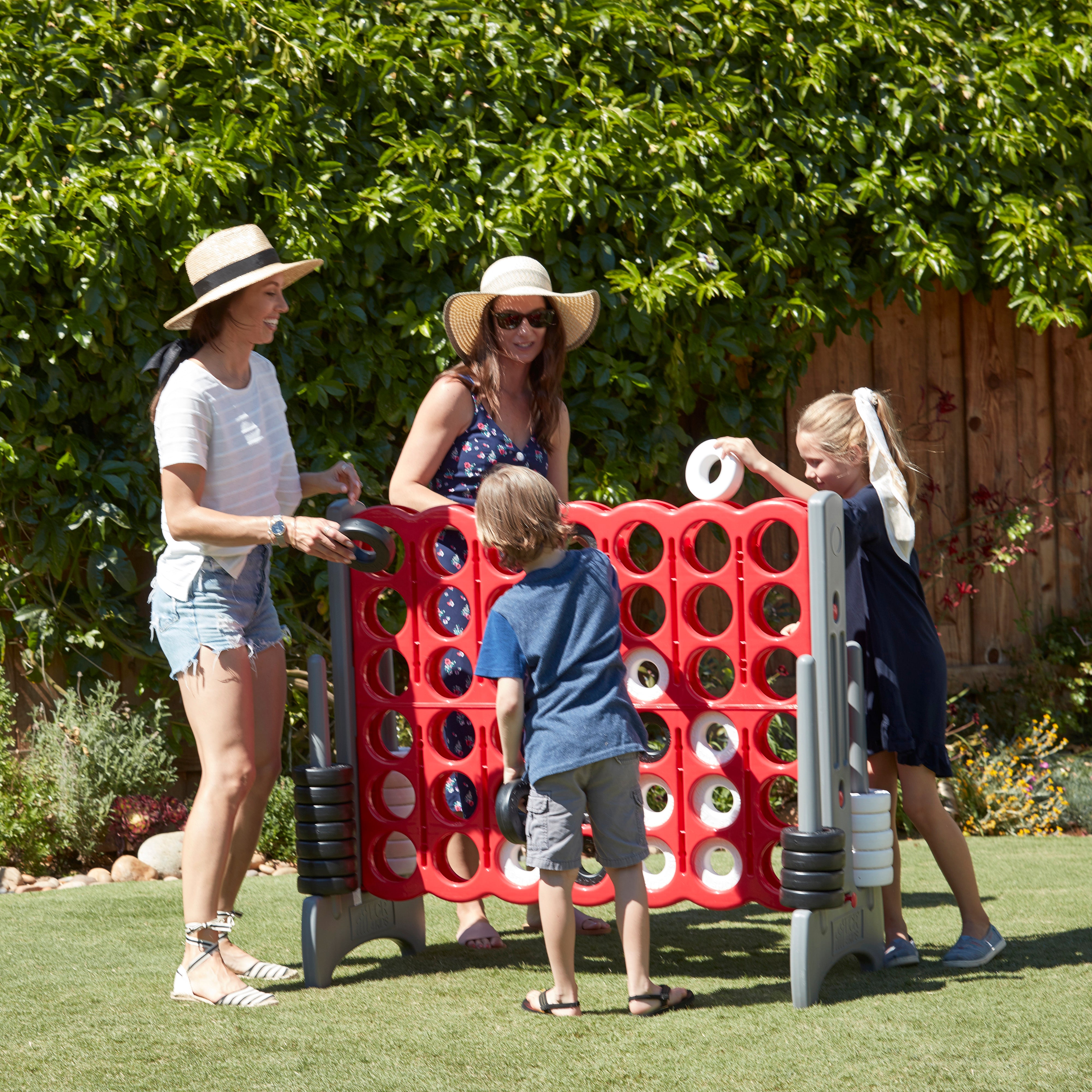 Jumbo 4-To-Score Giant Lawn Game Set with Carry Bag