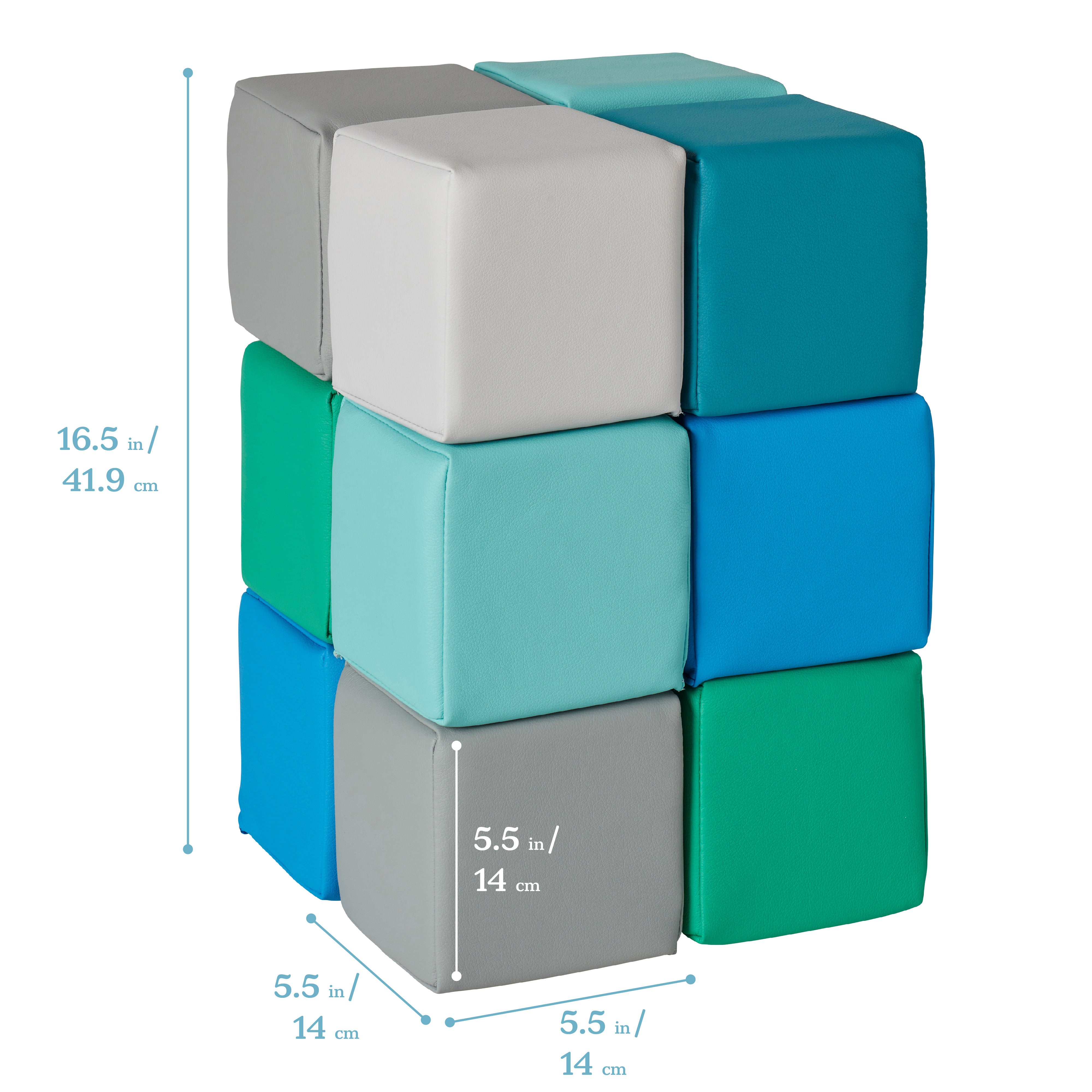 ECR4Kids SoftZone selling Patchwork Toddler Foam Block 24 Piece 2Set, Assorted