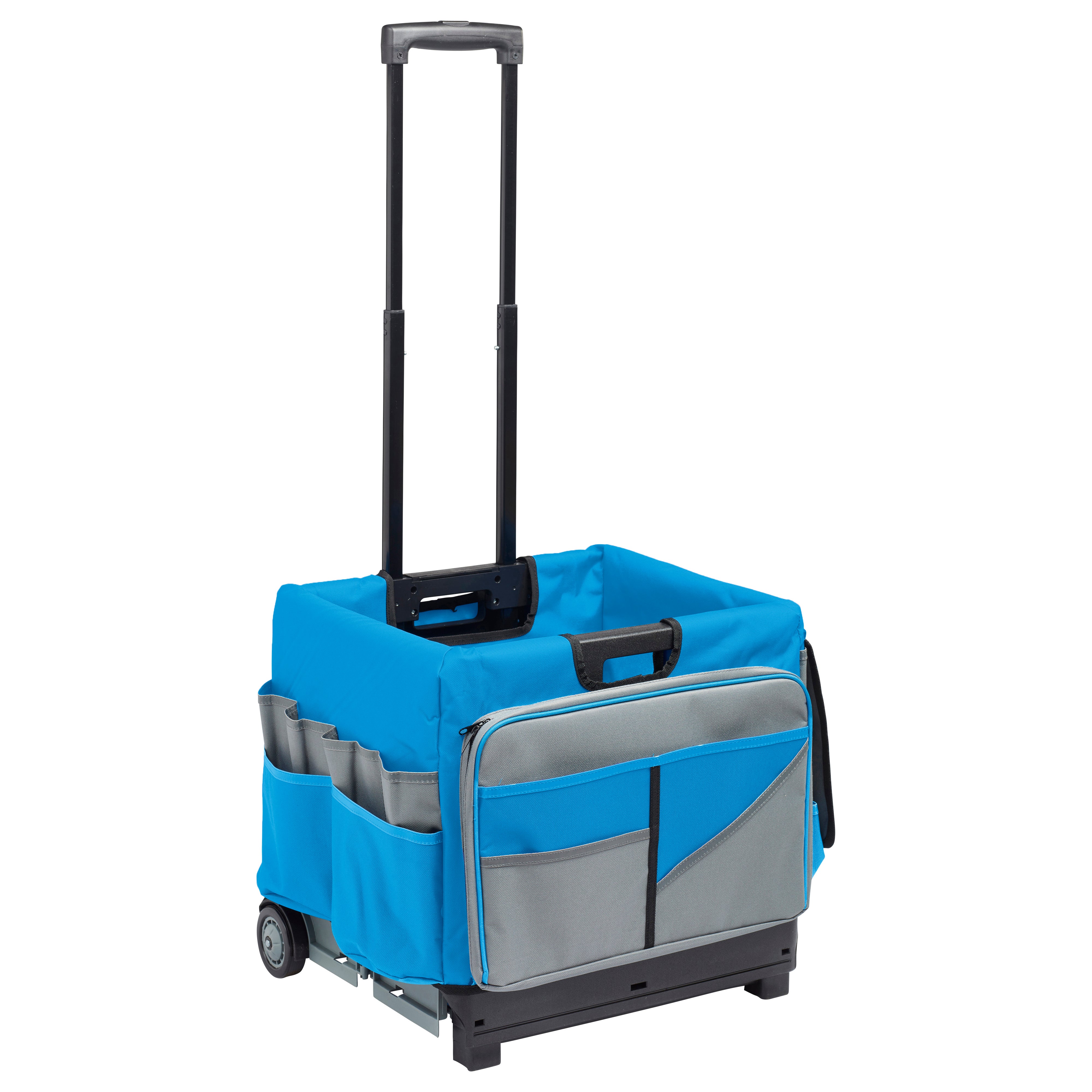 Universal Rolling Cart with Canvas Organizer Bag, Mobile Storage