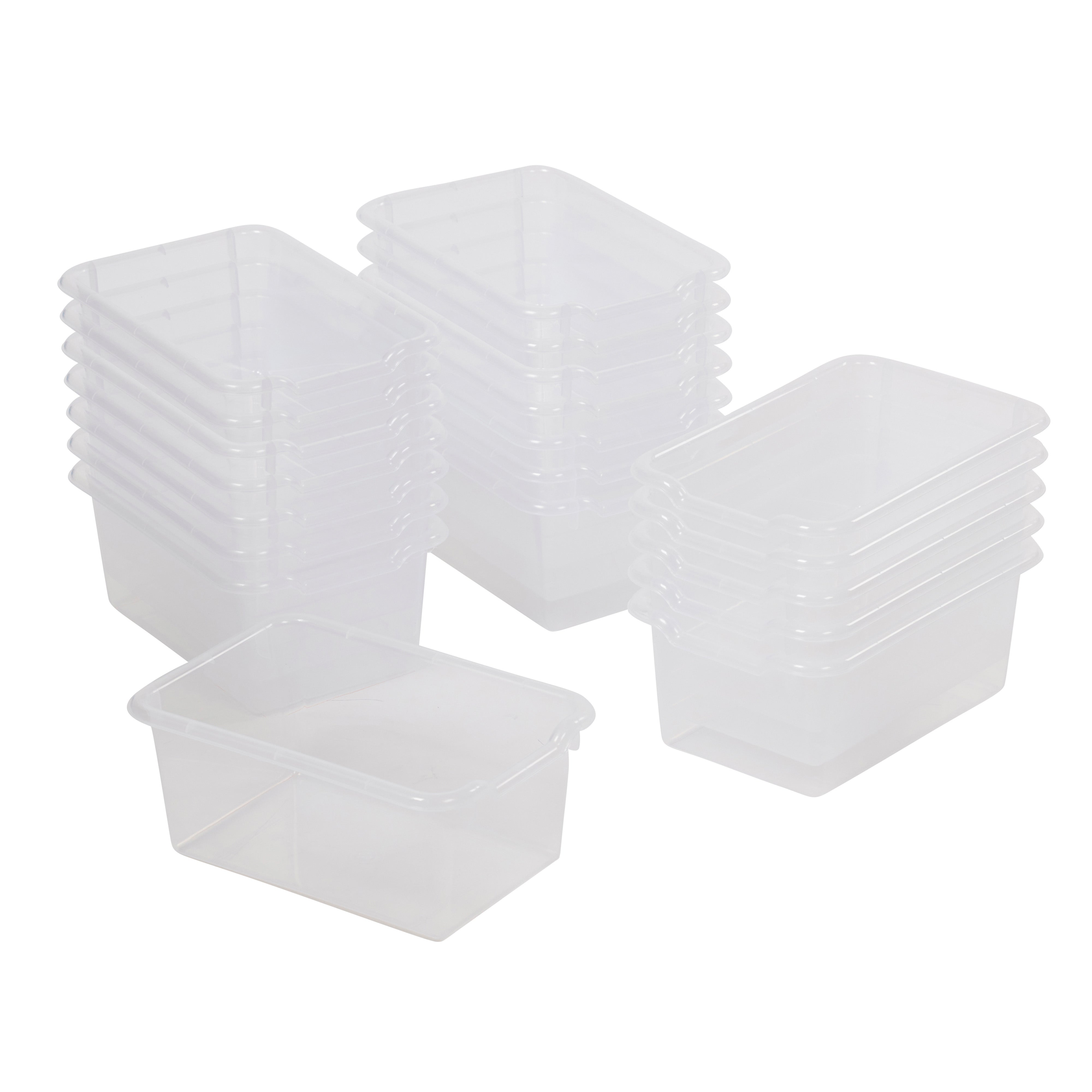 Scoop Front Storage Bins, Multipurpose Organization, 20-Pack