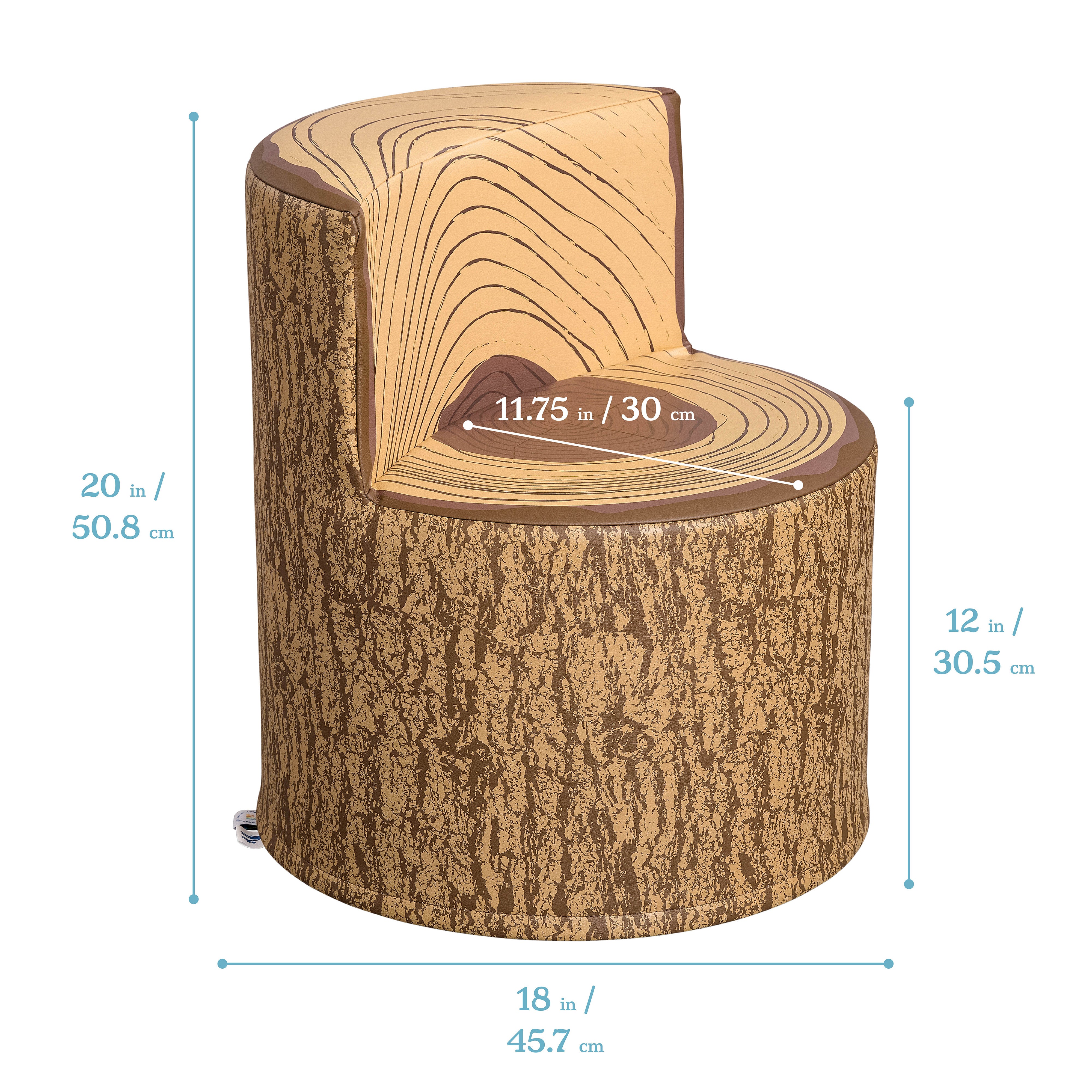 Tree Log Chair, Flexible Seating