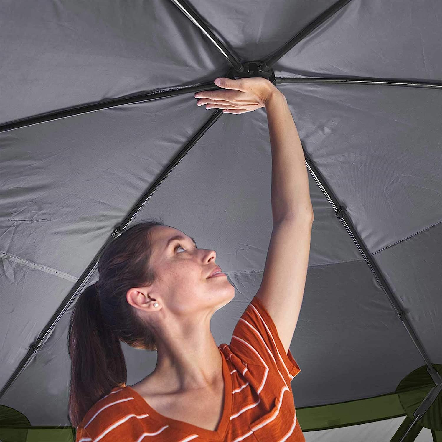 Pop-Up 6-Sided Screen Shelter, Camping Gazebo