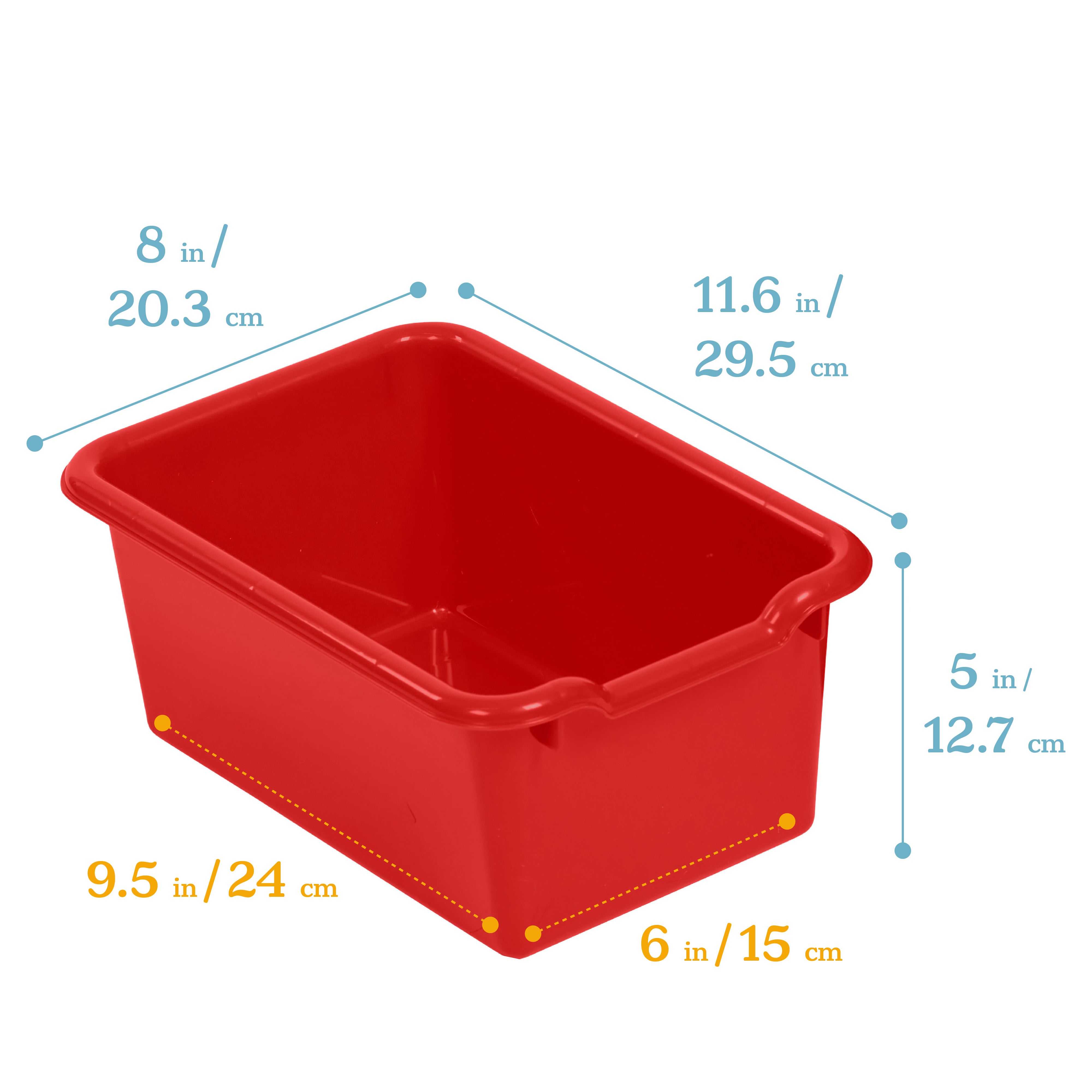 10 Cubby Mobile Tray Cabinet with 10 Scoop Front Storage Bins